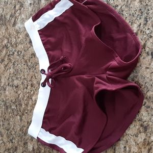 Wang Jiang Boxer Brief/shirts Burgundy/White Size Medium but fits Small